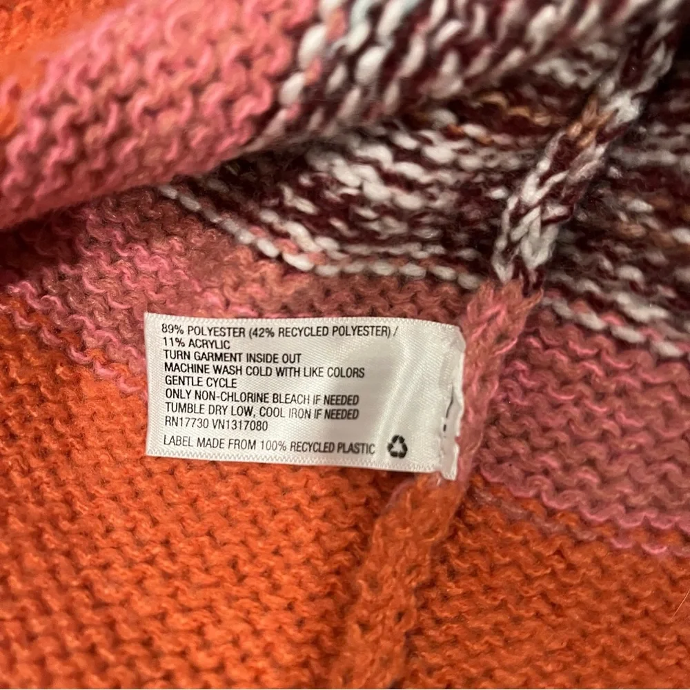 NWT, Knox Rose Cozy Colorful Striped Knit Turtleneck Sweater, Sz XS - Picture 15 of 16